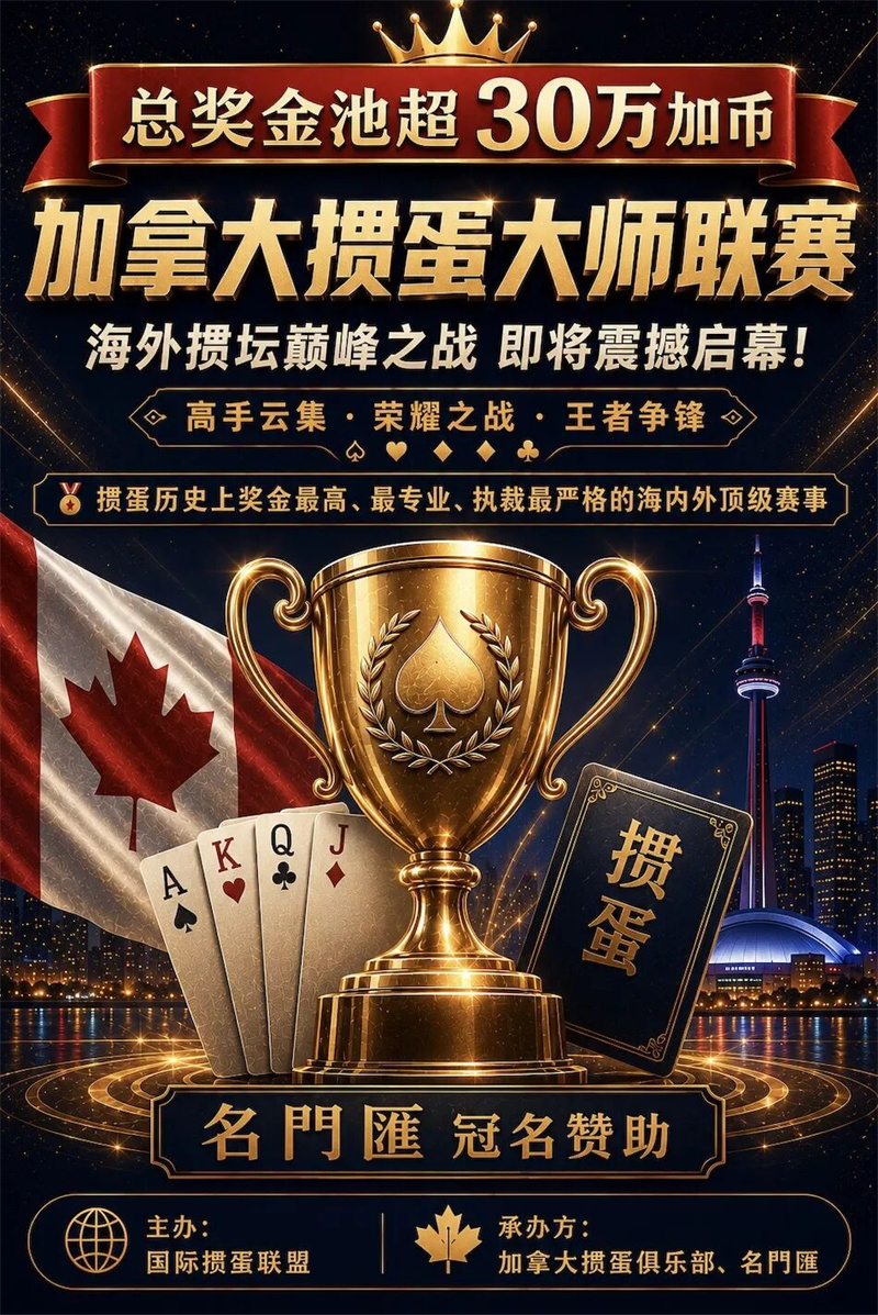 <strong>首秀惊艳，荣耀启航| 名門匯杯·加拿大掼蛋大师联赛震撼登场</strong>
